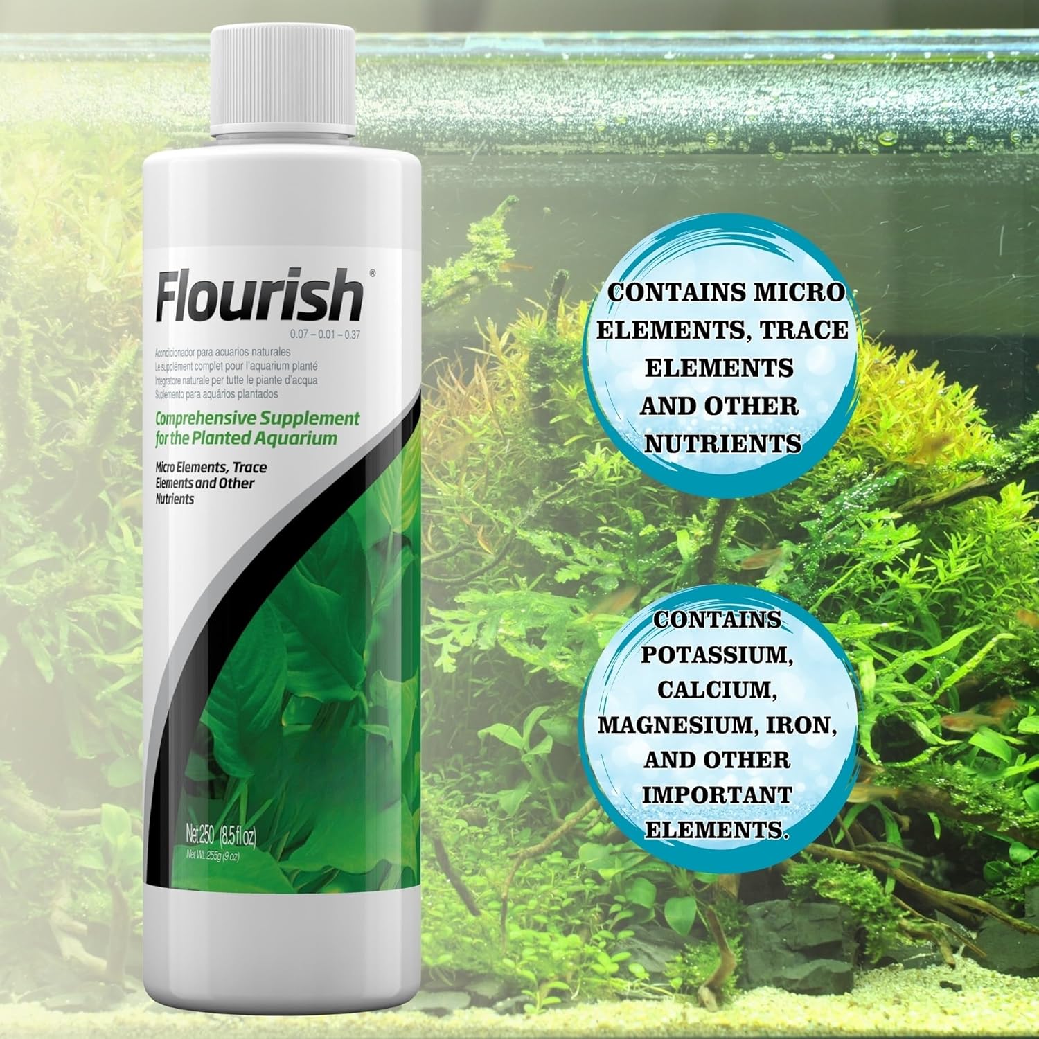 Flourish Supplement 250Ml, Flourish Excel Organic Carbon 250Ml Including Microfiber Cleaning Cloth(Flourish Planted Aquarium Supplement Flourish Excel Organic Carbon for Aquatic Plants)