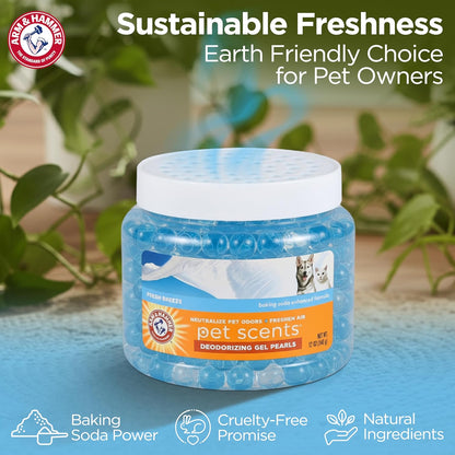  Pet Air Care Deodorizing Gel Beads, Long-Lasting Odor Eliminator for Rooms, Closets, and Small Spaces