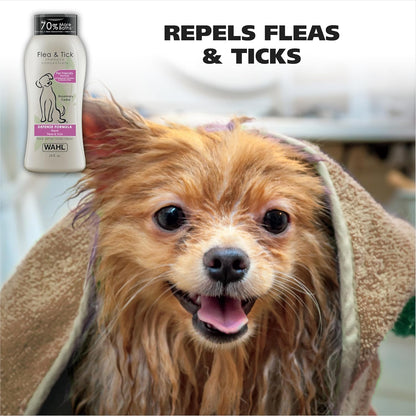 Flea and Tick Repellent Dog Shampoo - Defense Formula with Rosemary and Cedar Scent - 24 oz 