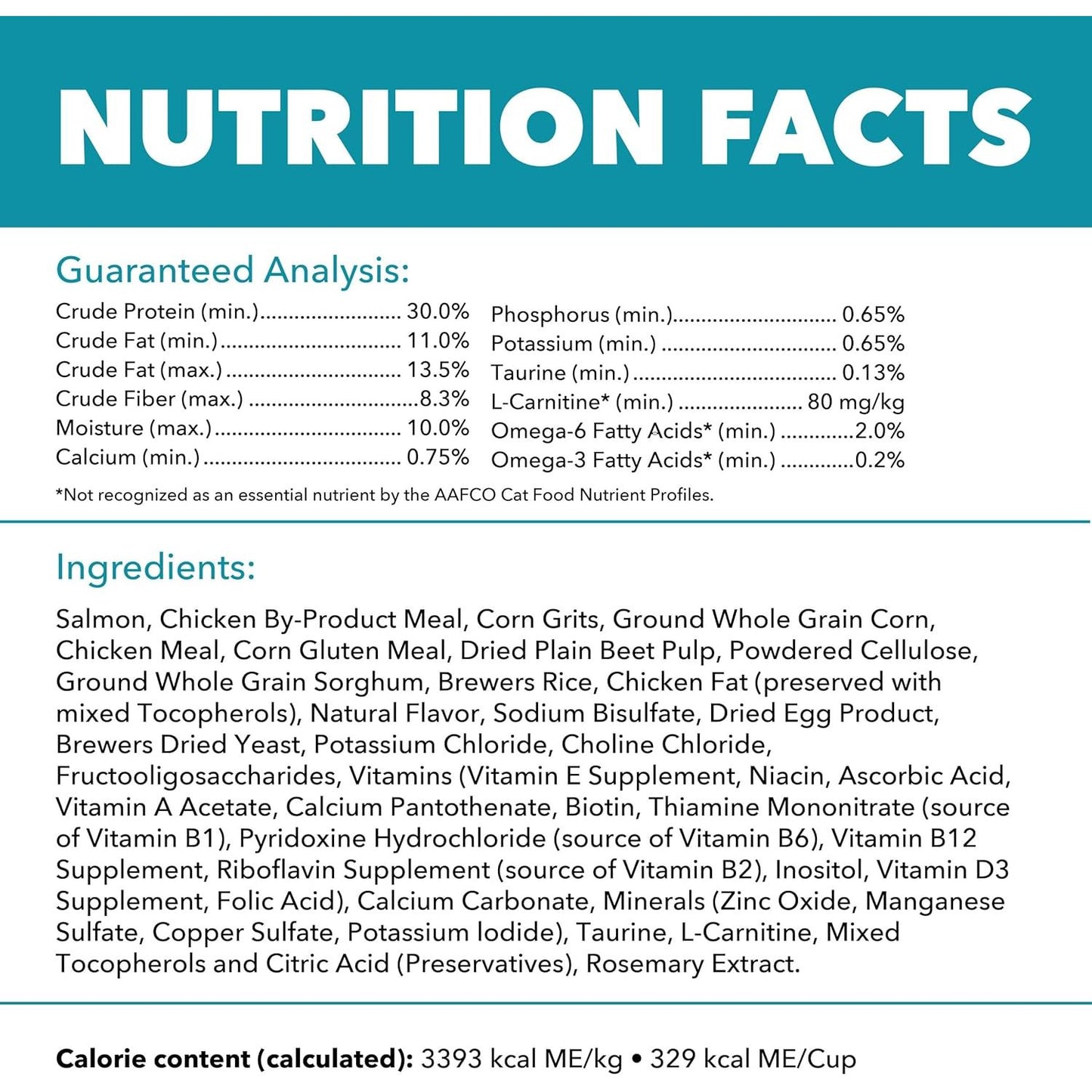 IAMS Proactive Health Indoor Weight Control & Hairball Care Adult Dry Cat Food, Salmon Recipe, 3.5 Lb. Bag