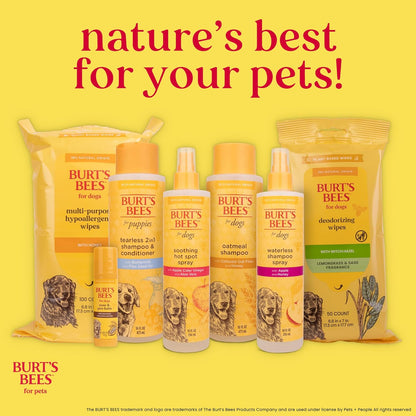 Natural Dog Detangling and Deodorizing Spray, pH Balanced, Paraben and Sulfate Free, 10 Fl Oz