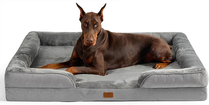 Orthopedic Pet Bed – Waterproof, Washable Sofa-Style Bed for Extra Small Dogs & Cats with Non-Skid Bottom