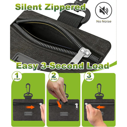 200 Count Dog Waste Bags with Zippered Pouch Dispenser for Dogs of All Sizes