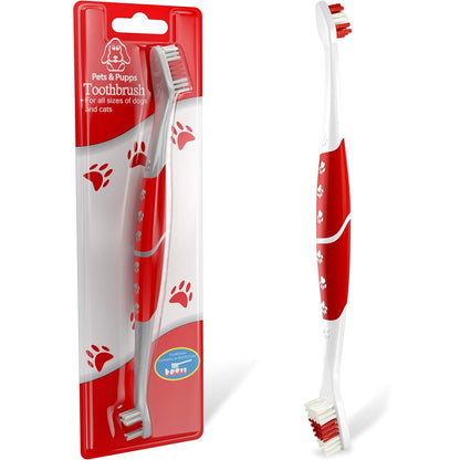 Professional Pet Toothbrush for Dogs and Cats with Soft Bristles 