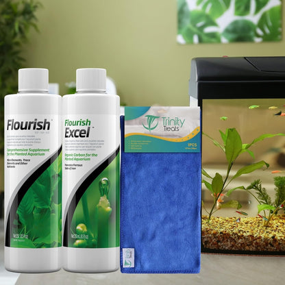 Flourish Supplement 250Ml, Flourish Excel Organic Carbon 250Ml Including Microfiber Cleaning Cloth(Flourish Planted Aquarium Supplement Flourish Excel Organic Carbon for Aquatic Plants)