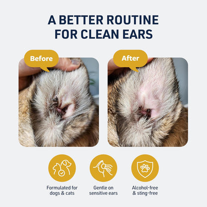  Ear Cleaner for Cats and Dogs to Alleviate Itchiness and Remove Debris and Buildup to Prevent Infections