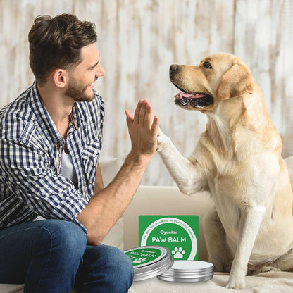 Lick-Safe Dog Paw and Nose Balm - All-Natural Moisturizer for Dry, Cracked Snouts and Pads with Coconut Oil - 2.8 oz (80 g)