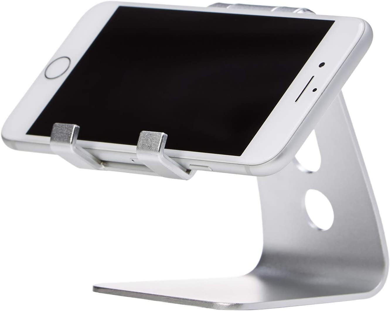 Adjustable Aluminum Phone Stand for Cell Phones (silver)