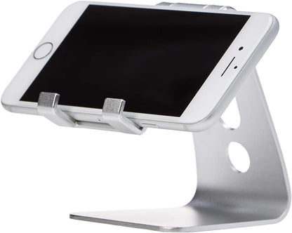 Adjustable Aluminum Phone Stand for Cell Phones (silver)
