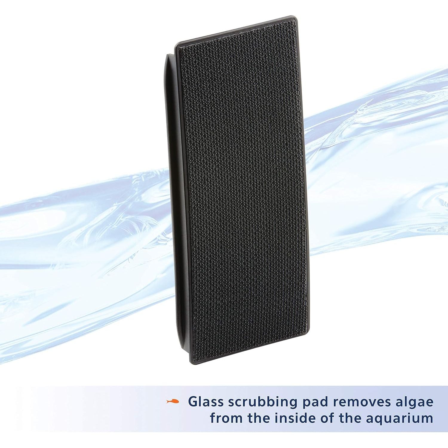 Aquarium Algae Scraper - Magnetic Cleaning Tool for Glass and Acrylic Fish Tanks, Small, Black