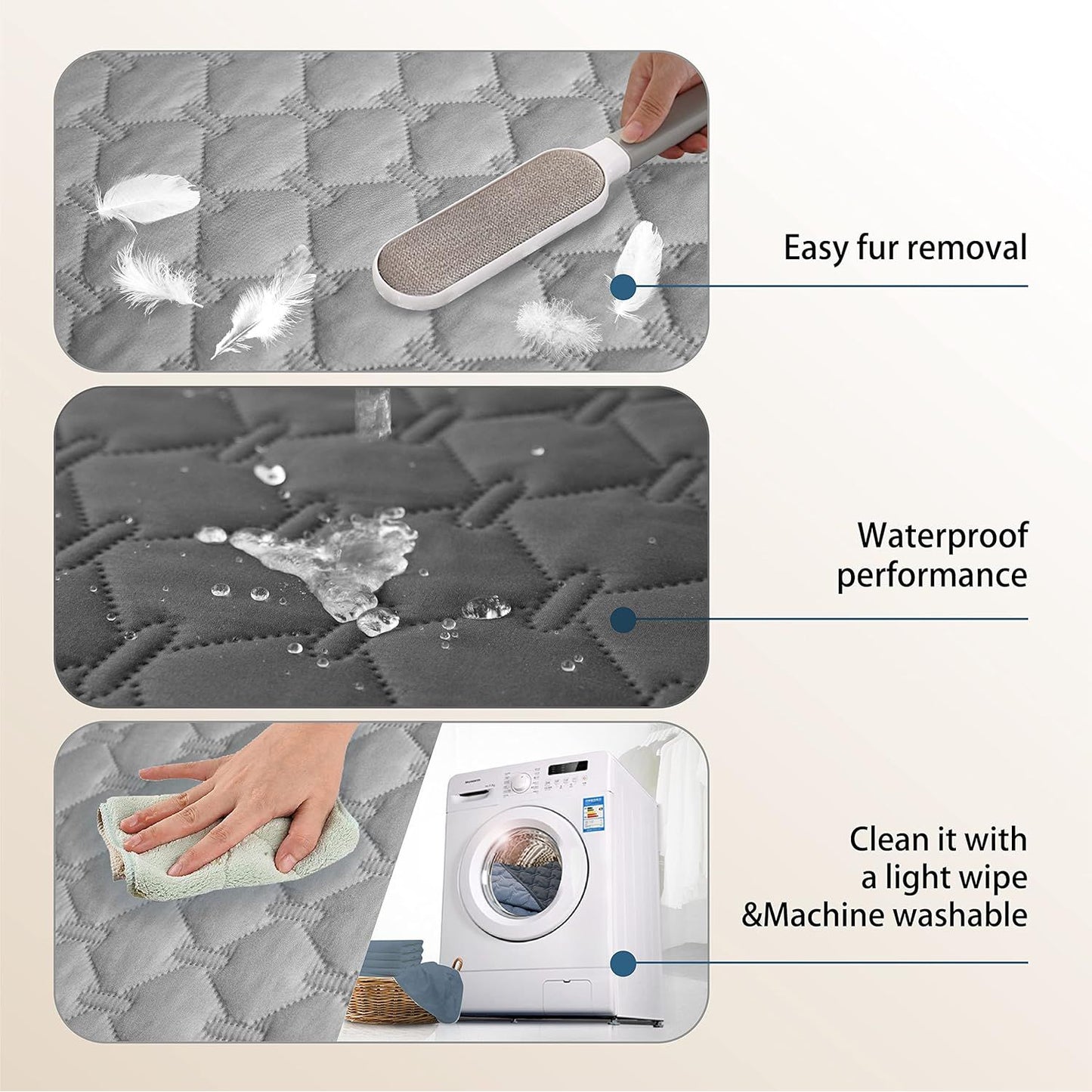 Waterproof Pet Blanket - 3X Stronger, Scratch-Resistant Furniture Protector for Dogs and Cats, Reversible Design, 30x70 Inches