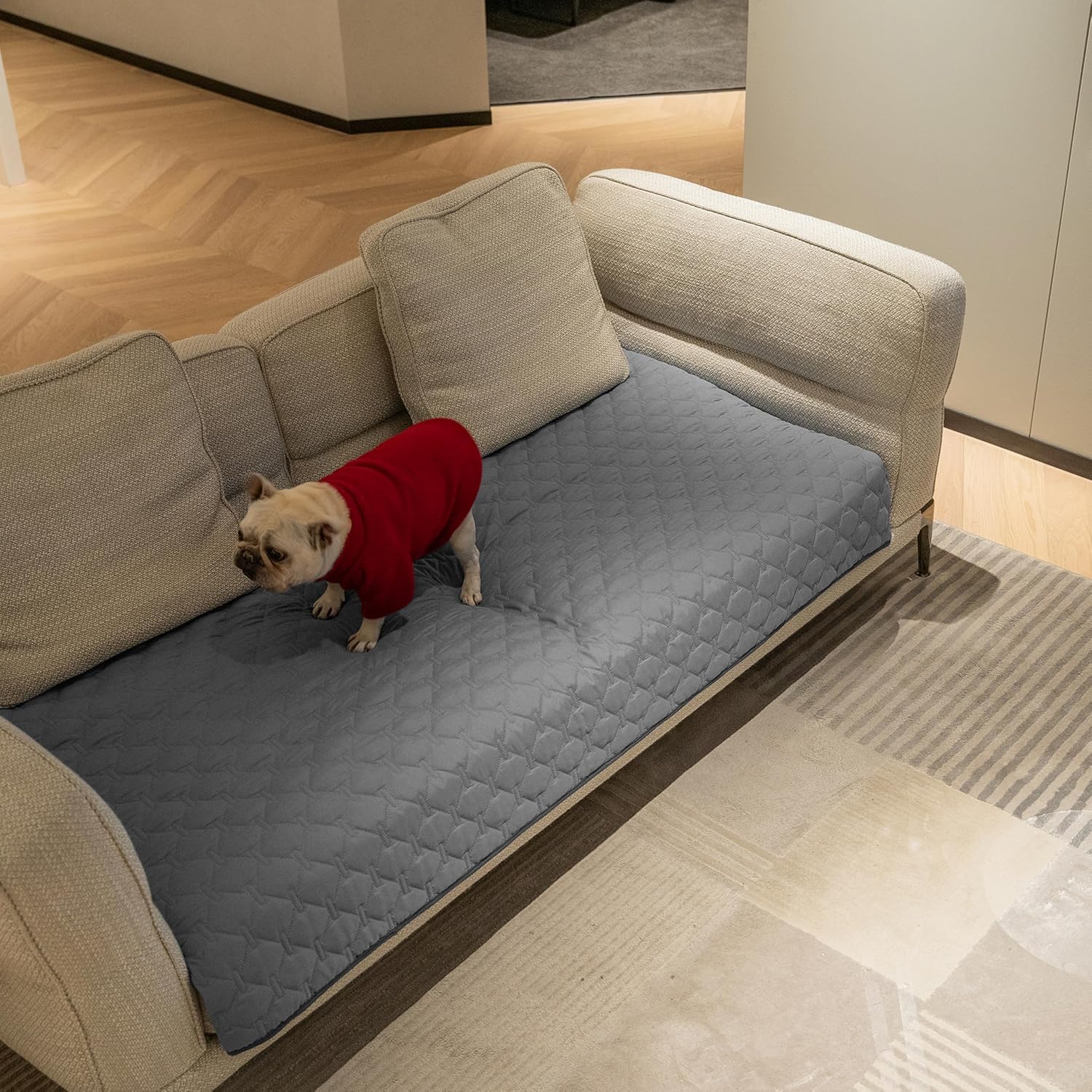 Waterproof Pet Blanket - 3X Stronger, Scratch-Resistant Furniture Protector for Dogs and Cats, Reversible Design, 30x70 Inches