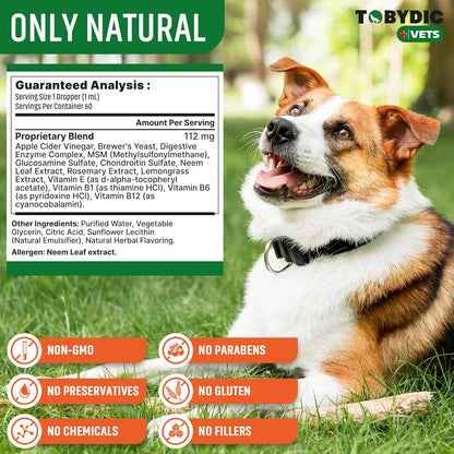 Natural Flea & Tick Prevention Multivitamin for Dogs and Cats - Made in the USA