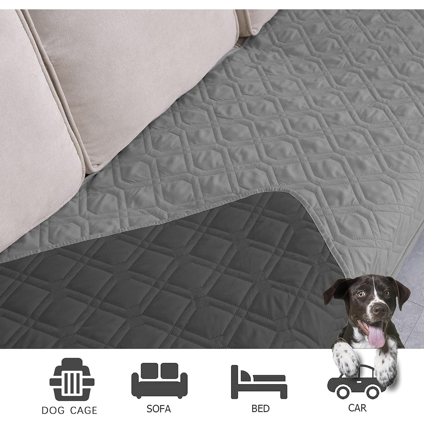 Waterproof Dog Bed Cover and Pet Blanket for Furniture, Beds, Couches, and Sofas