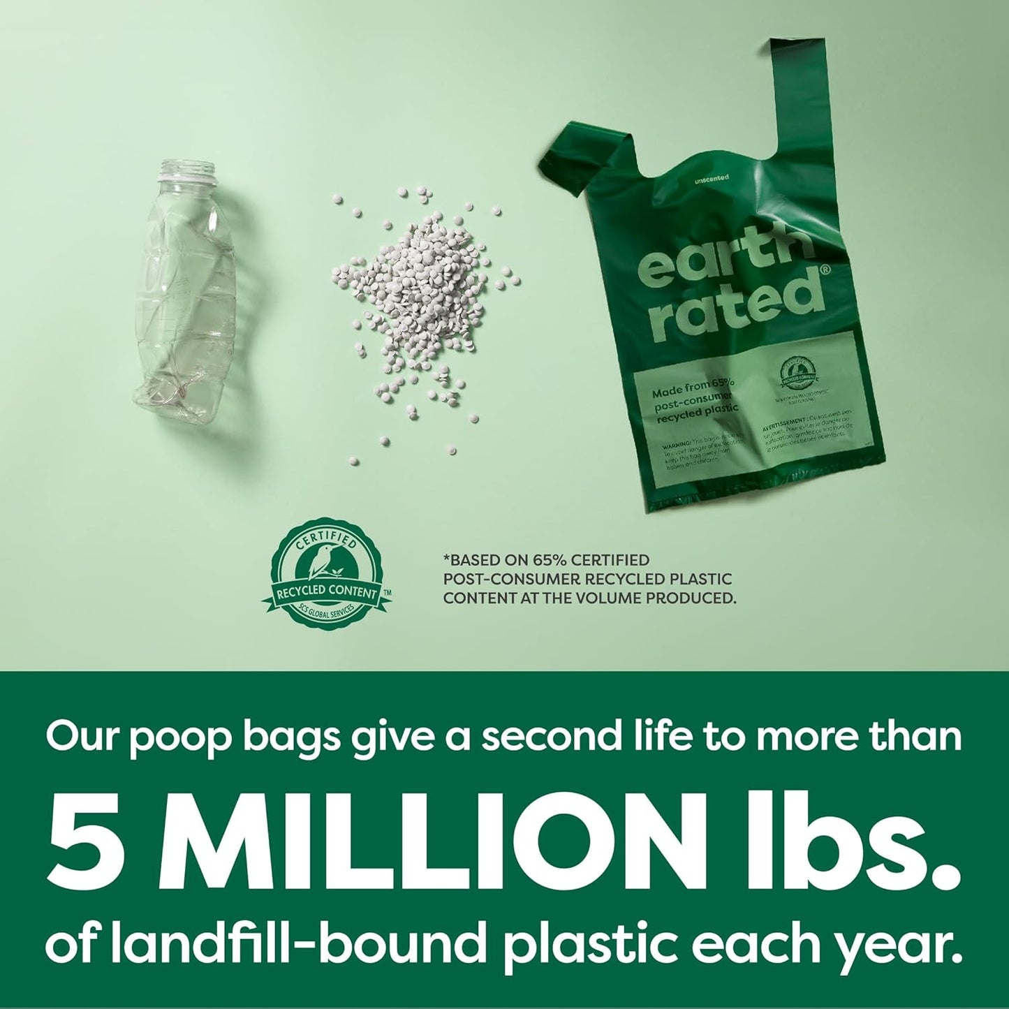 Dog Poop Bags with Handles Value Pack, Easy Tie and Guaranteed Leakproof, Lavender, 600 Handle Bags