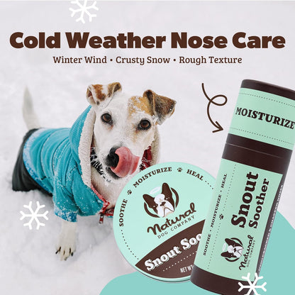 Moisturizing Dog Nose Care for Dry, Cracked Snouts with Coconut Oil & Shea Butter, Lick Safe Formula for All Breeds, 0.15 Oz Stick