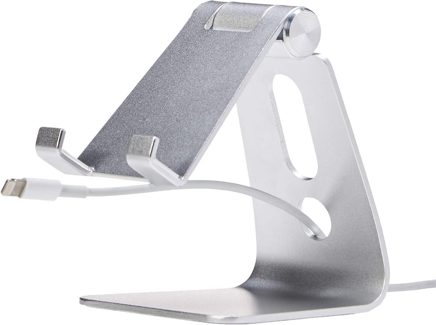 Adjustable Aluminum Phone Stand for Cell Phones (silver)