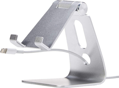 Adjustable Aluminum Phone Stand for Cell Phones (silver)