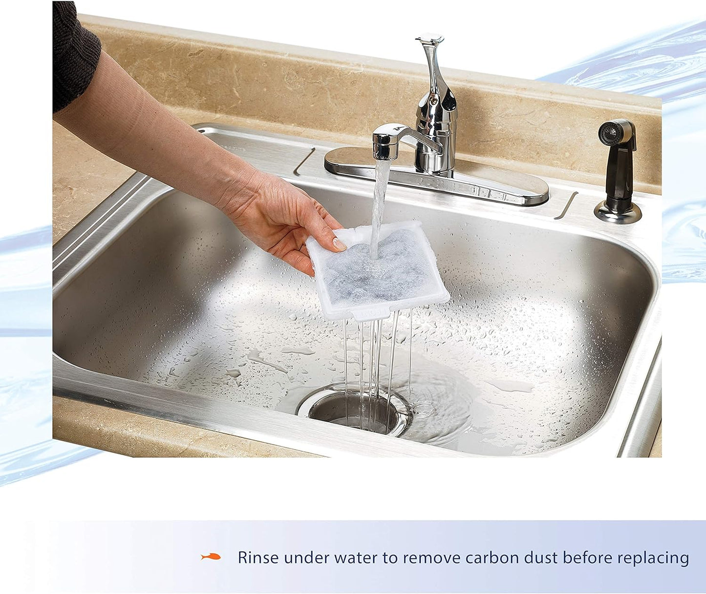 Medium Replacement Filter Cartridges for Aquarium Fish Tanks - 15 Pack