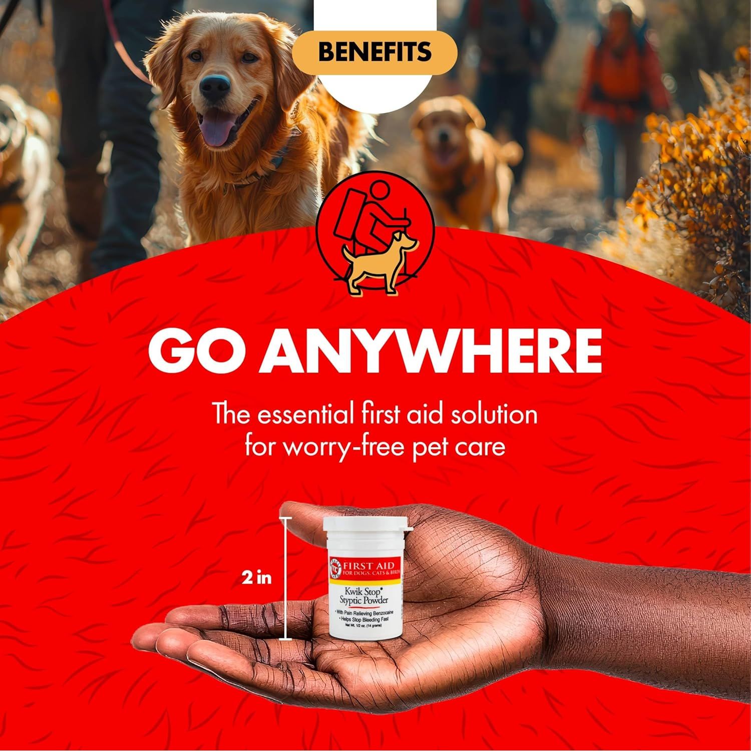 Fast-Acting Blood Coagulation & Pain Relief with Benzocaine