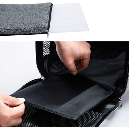 Soft-Sided Pet Carrier for Cats and Dogs up to 16 lbs - 17.5"x11"x11" Travel Bag for Pets