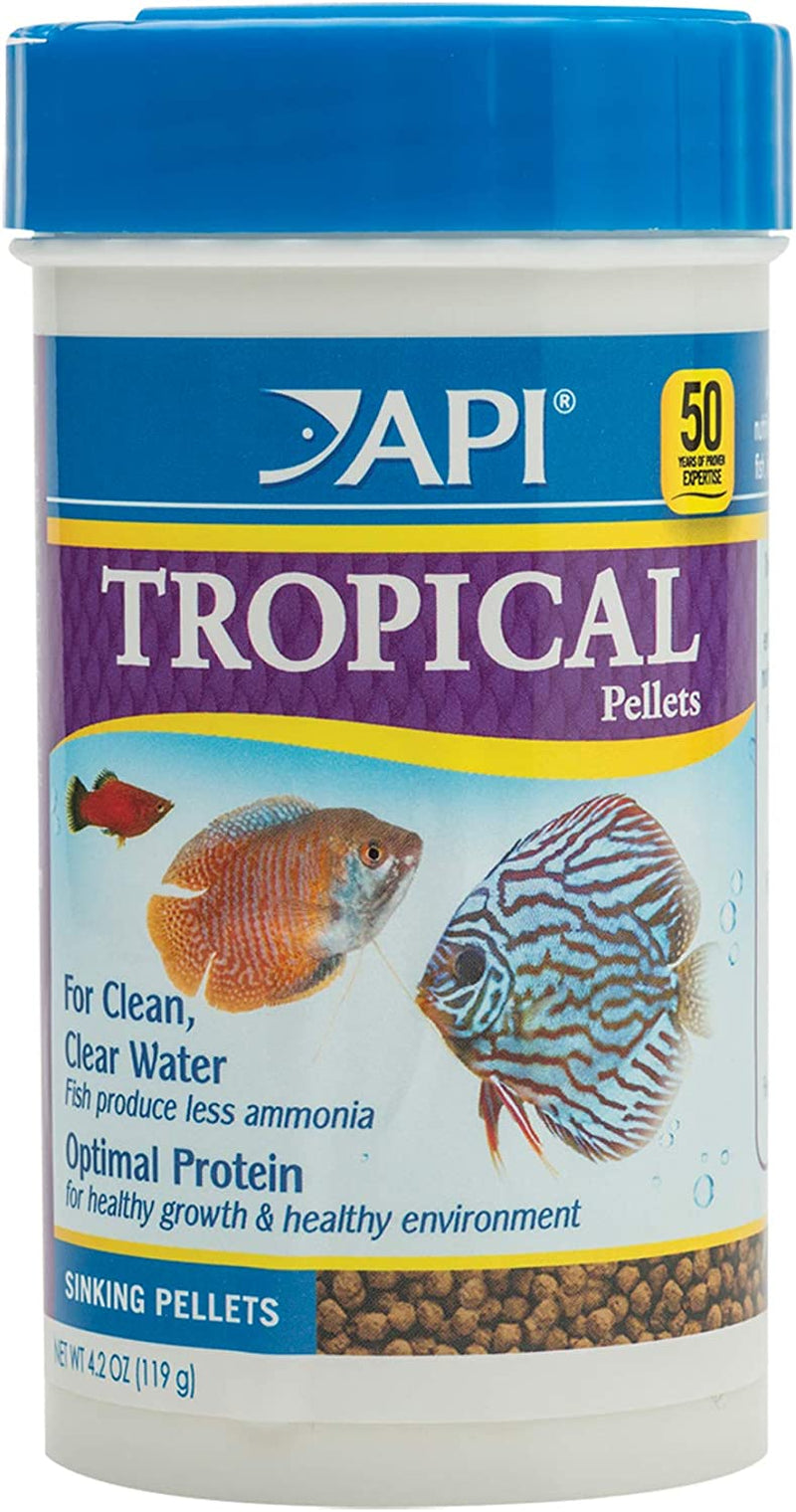 Tropical Sinking Pellets Fish Food, 4.2 oz Medium Container (823B)
