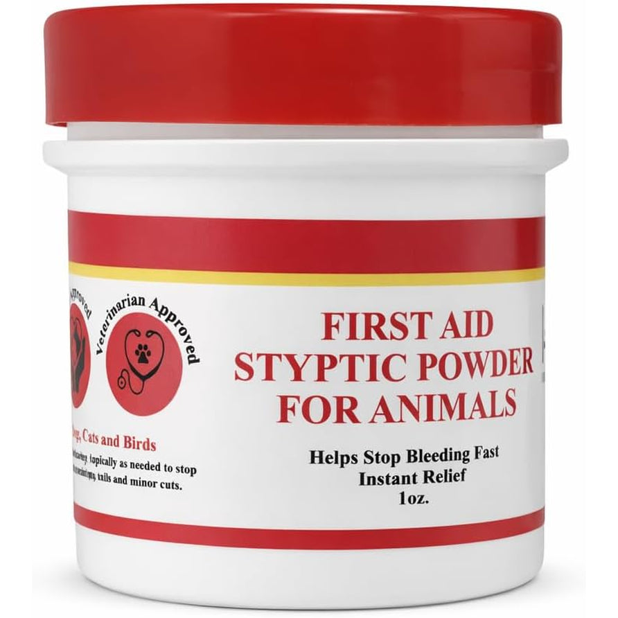 G.B.S Styptic Powder for Pets (1 Oz) - Rapid Blood Coagulation Powder for Dogs, Cats, and Birds - Ideal for Nail Clipping, Cuts, and Grooming