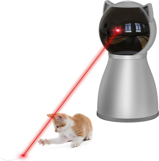 Laser Cat Toys for Indoor Cats,The 4Th Generation Real Random Trajectory Motion Activated Rechargeable Automatic Cat Laser Toy,Interactive Cat Toys for Bored Indoor Adult Cats/Kittens 