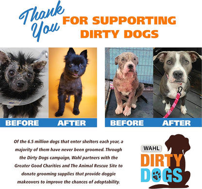 Wahl USA 4-In-1 Calming Dog Shampoo with Lavender Chamomile Scent – Cleans, Conditions, Detangles, & Moisturizes - Pet Friendly Formula - 24 Oz - Model 820000A