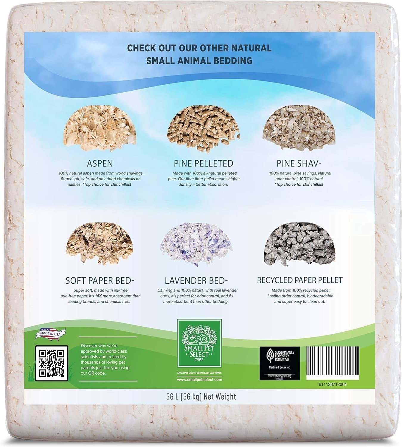 Soft White Paper Bedding – 56L for Rabbits, Guinea Pigs, Hamsters & More