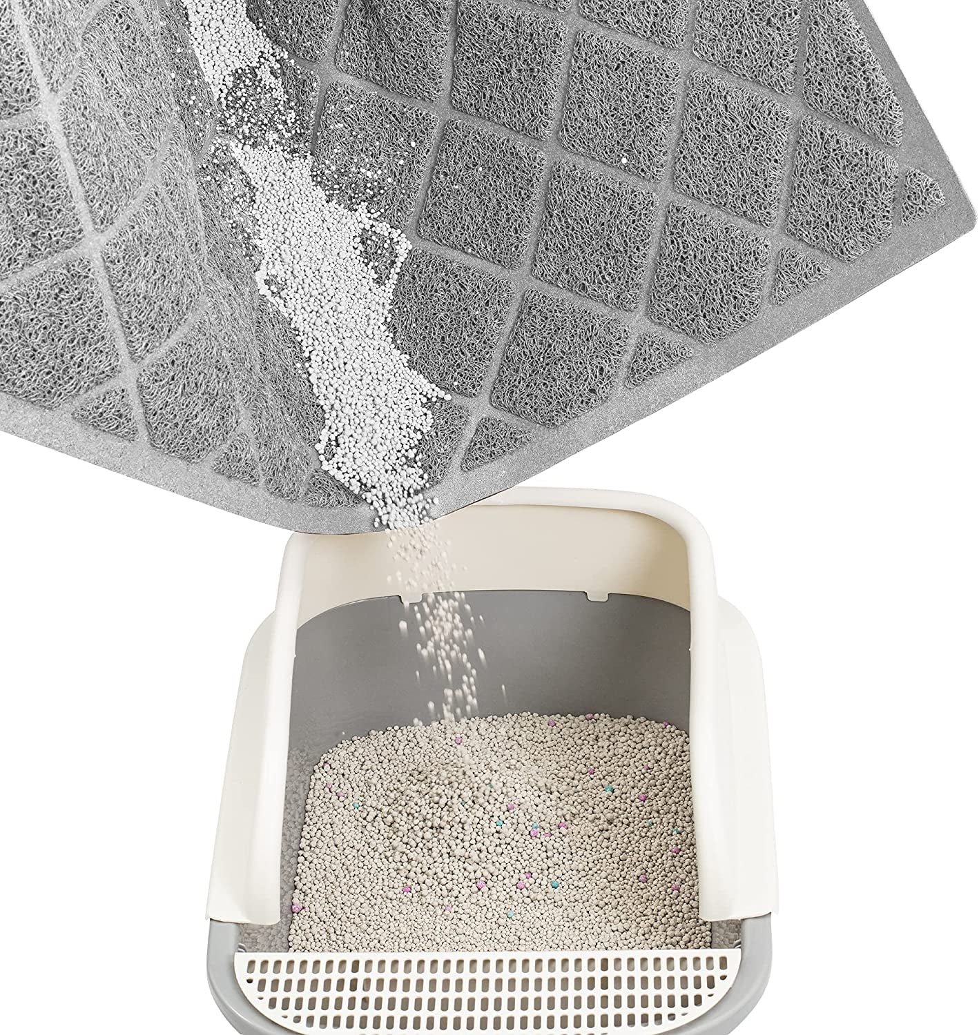 Premium Cat Litter Mat – Waterproof, Non-Slip & Soft on Paws, Easy to Clean