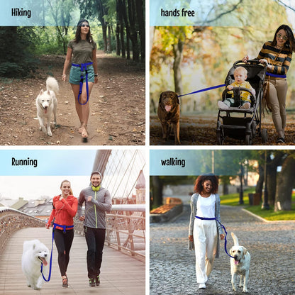  The Buddy System™ Adjustable Hands-Free Dog Leash – Waist-Worn, Convertible & Tangle-Free